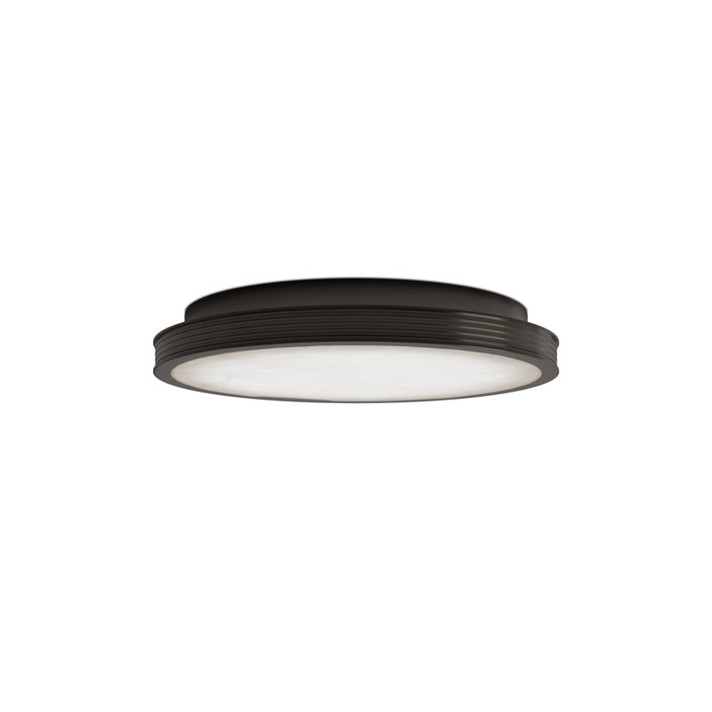 Aydan 1 - Light LED Flush Mount, 2.5" H x 15.75" W x 15.75" D, Brushed Brass, 21 W