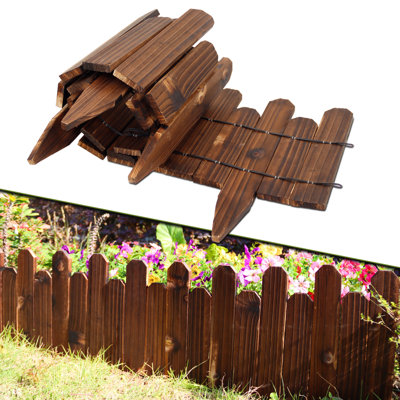 Bordure rustique en bois de pin rustique