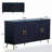 Modern 4 Door Wooden Cabinet Sideboard Buffet-1435630000