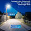Éclairage solaire solaire extérieur de 8 000 W équivalent, lumière de sécurité crépuscule à l'aube 260000LM avec capteur de mouvement, lampe IP67 imperméable à grand angle pour le stationnement, la cour, la route