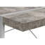 Modern Workspace Desk With Grey Concrete Laminate - 49"l And Metal Legs Laptop For Home 48"l Stable Frame