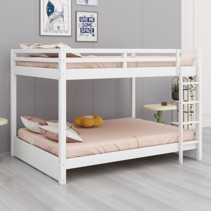 Bunk Bed With Ladder, White