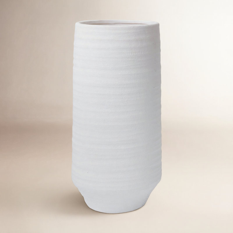 Canella Handmade Concrete Table Vase, 20" H x 9" W x 9" D
