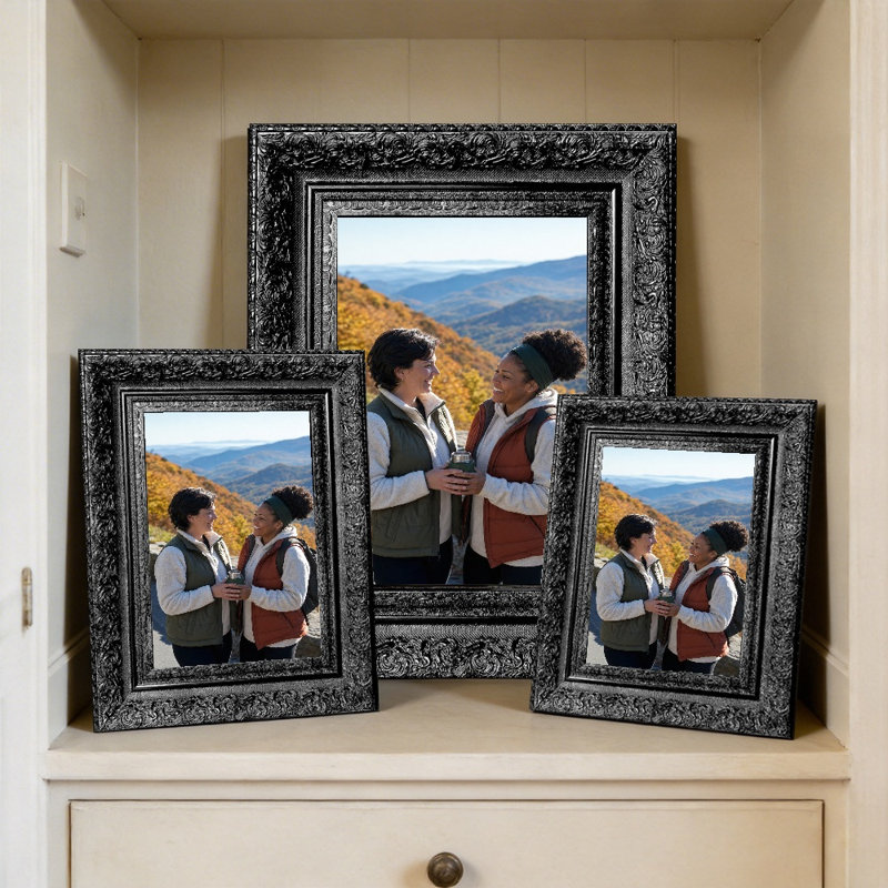 Cadre photo noir 1pc 11 "x 14" avec façade en plexiglas 1pc, Black, 1, 11" W x 14" H
