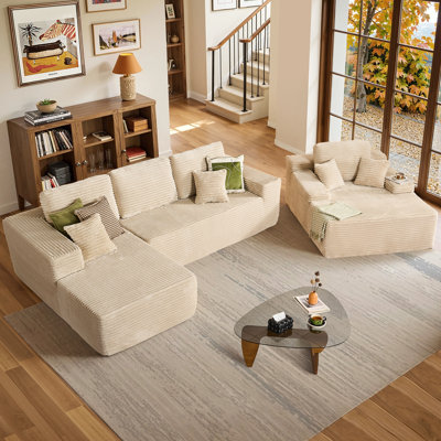 Cozza Sectional Sleeper Sofa, Convertible Couch For Living Room by Ivy Bronx