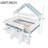 House Canopy Styled Full Size Solid Wood Loft Bed with Integrated Under-Bed Storage, Crisp White-1458139791