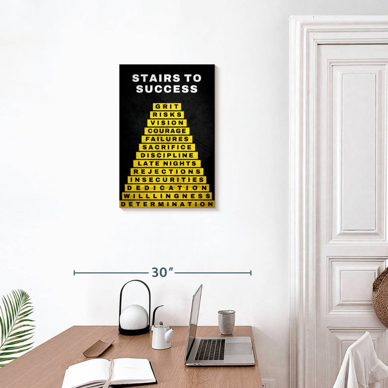 Stairs To Success, 24" H x 16" W