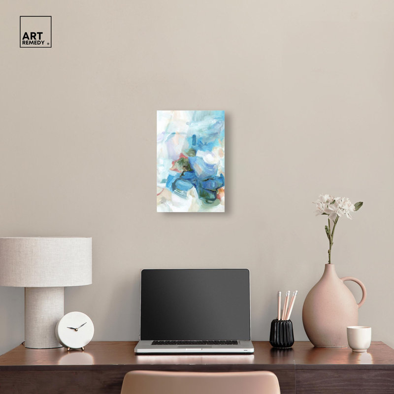 «Heavenly Stream I - Ira Comleva», impression murale bleue par Art Remedy, 10 x 15, H 15 po x l 10 po