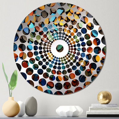 Zellar - Miroir décoratif à cercles concentriques
