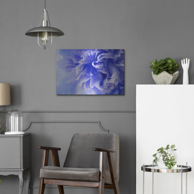 «Blue Flower» d'Ebern Designs par Photoinc Studio, art mural en métal