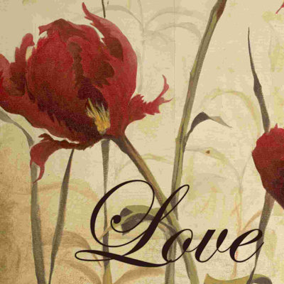 " Faith Hope Love Floral 9 "
