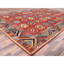Tapis rouge en laine noué à la main de style afghan 10 pi x 13 pi 10 po AA9DB789FB8145788916D06543D23A45