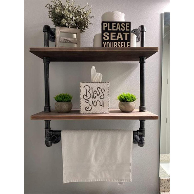 Jagen 2 Piece Accent Shelf, 29" H x 19.6" W x 7.8" D