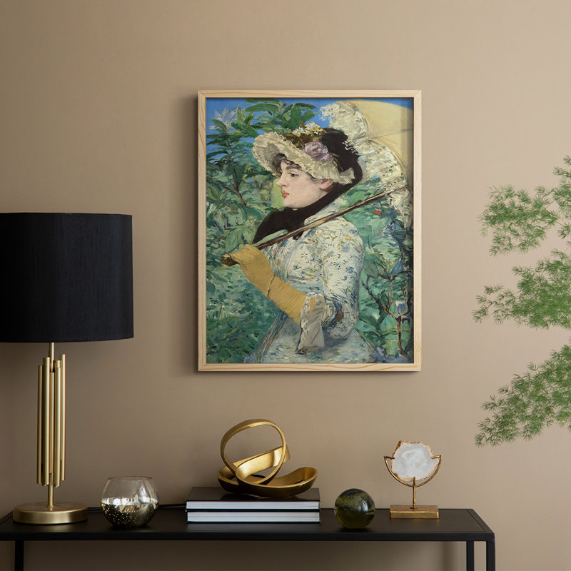 «Vintage Landscape», reproduction encadrée en bois massif, Naturel, H 30 po x l 24 po