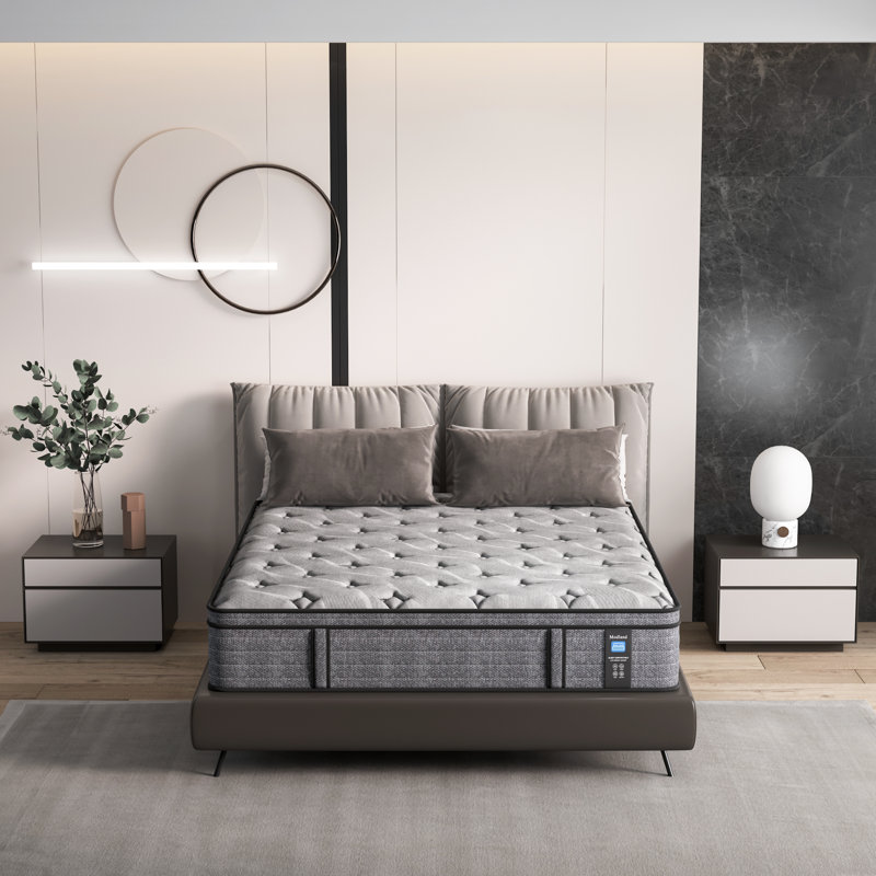 14" Queen Size Medium Firm Euro Top Memory Foam Hybrid Mattress