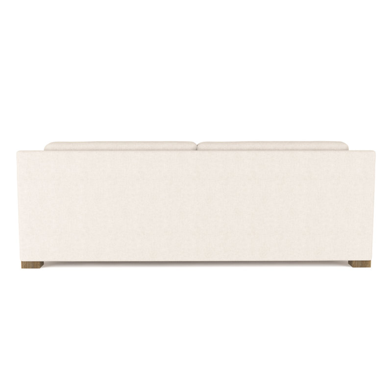 Causeuse Mercer, H 33,5 po x l 72 po x P 39 po, Velours moelleux albâtre, Patiné