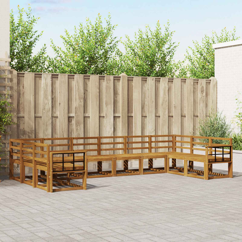 363cm Wide Patio Sectional Set