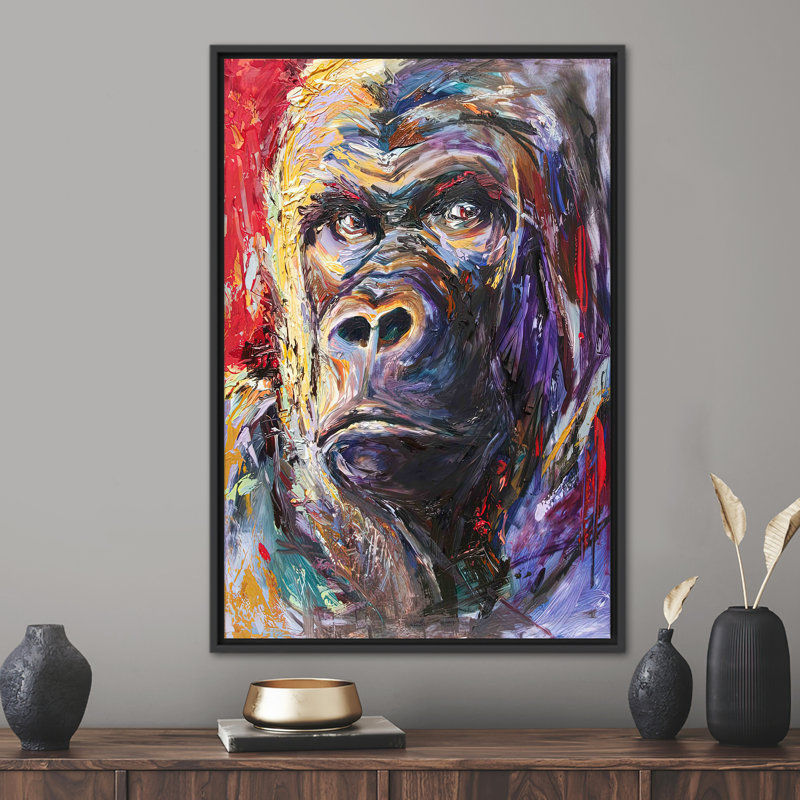 Print on Canvas, Framed Print without Mat, 35 cm H x 25 cm W, Black