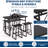 Industrial Dining Table Set, with 4 Stools-877927268