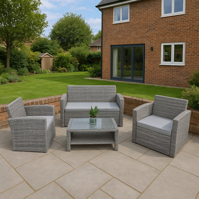 118cm Wide Outdoor Patio Sofa