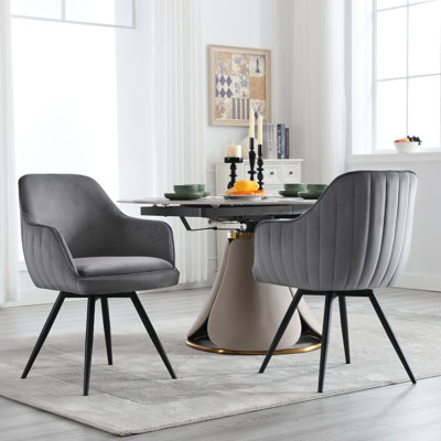 Chaise de salle à manger pivotante