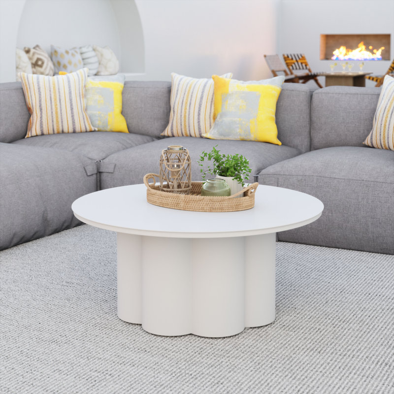 Table basse Palmier - blanc