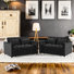 55.2'' Wide Modern Convertible Sofa Bed With Reclining Backrest And Pillows (Set of 2)