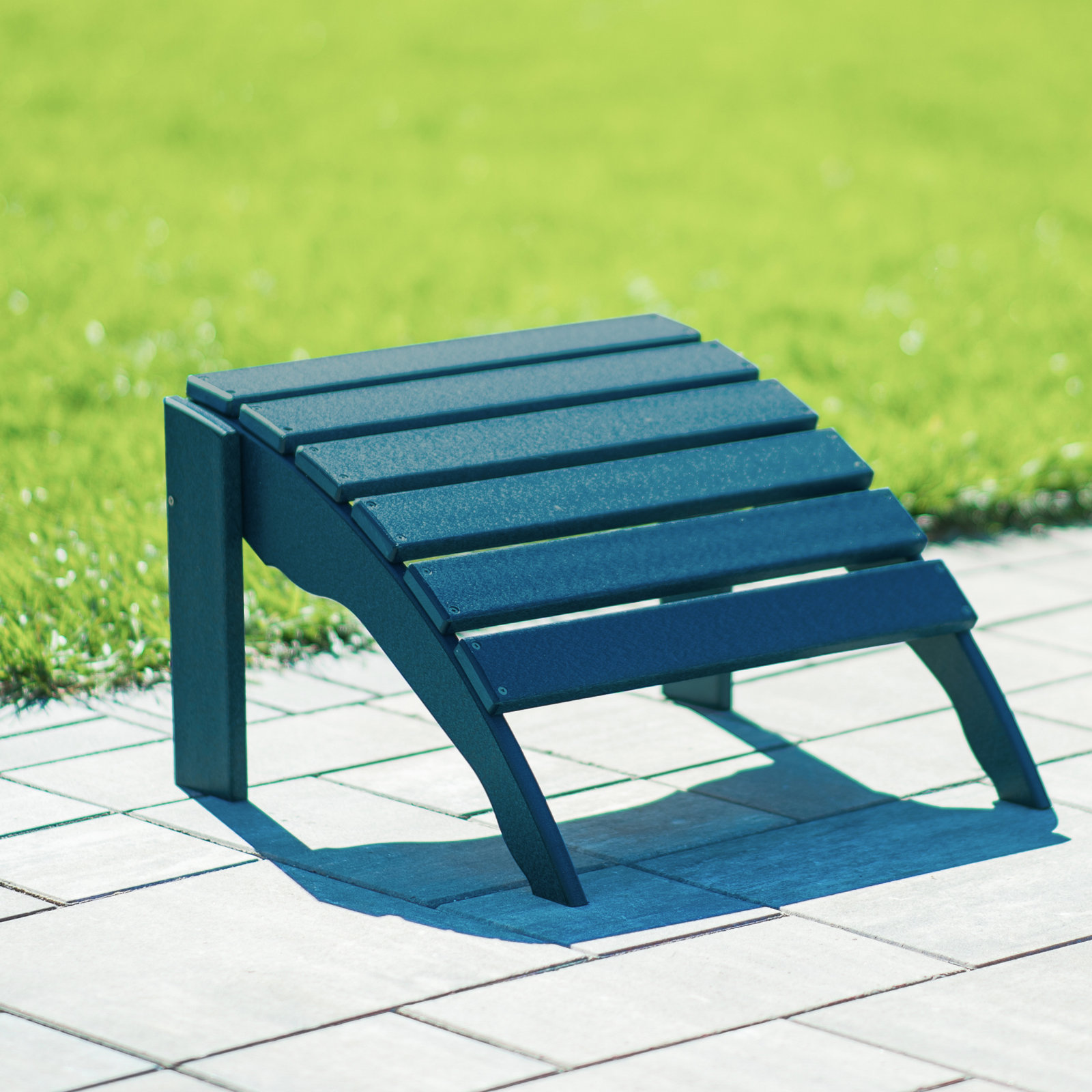 Leighton Patio Footstool, Navy