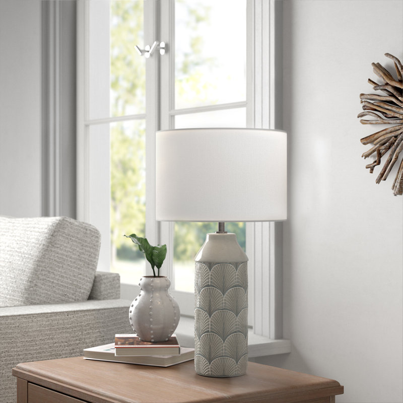 Bianca Table Lamp, Grey