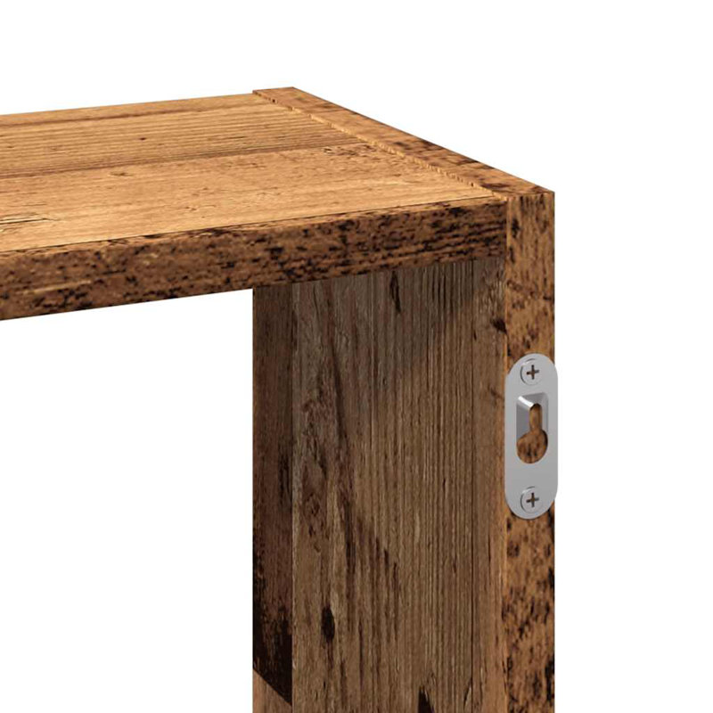 Wall Shelf 159X18x66 Cm Engineered Wood, Old Wood