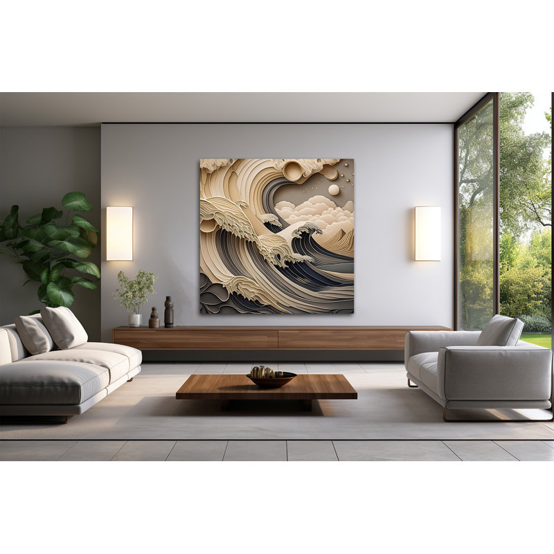 Oceanic Oasis, 42" H x 42" W