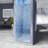 Framed Pivot Shower Door In Chrome With Clear Glass-121697491