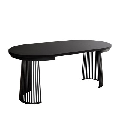 Extendable Metal Base Dining Table