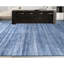 Tapis rectangulaire noué à la main bleu-70695953