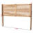 Rae Walnut Brown Queen With Rope Webbing Headboard Bohemian Style, 40.03" H X 61.99" W X 1.83" D