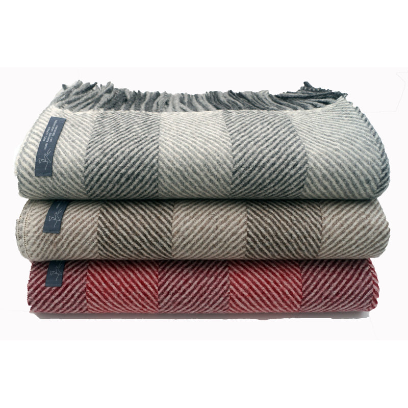 Hand Woven Throw Blanket, Dark Blue