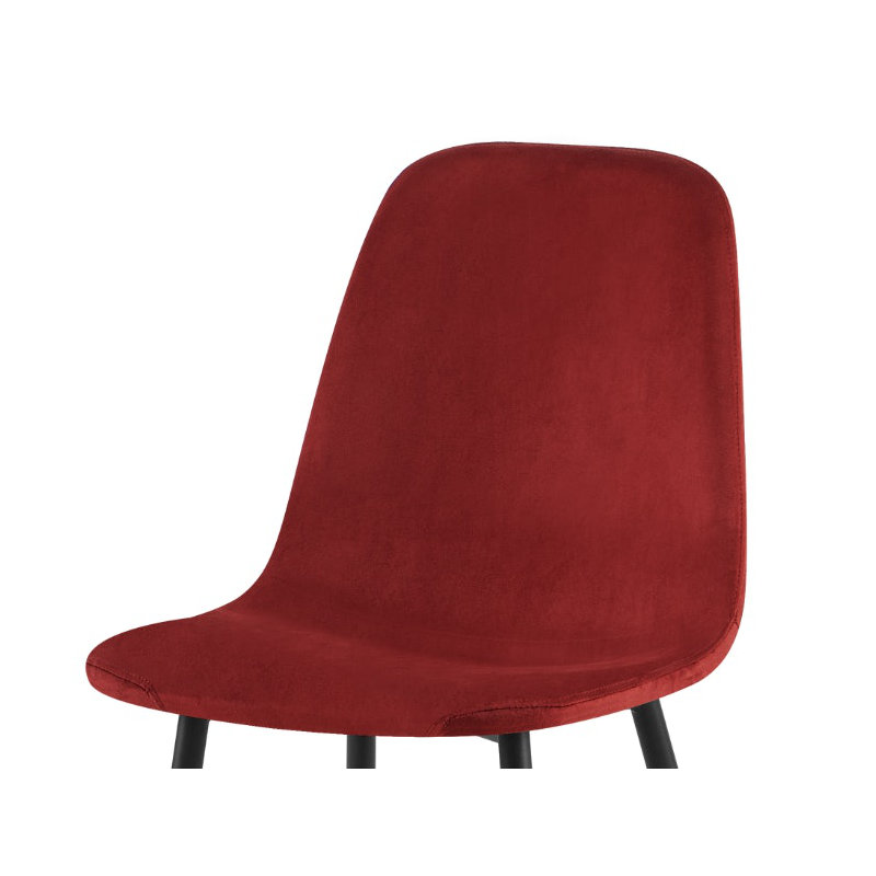 Allaina 55cm H Upholstered Metal Side Chair, Brown