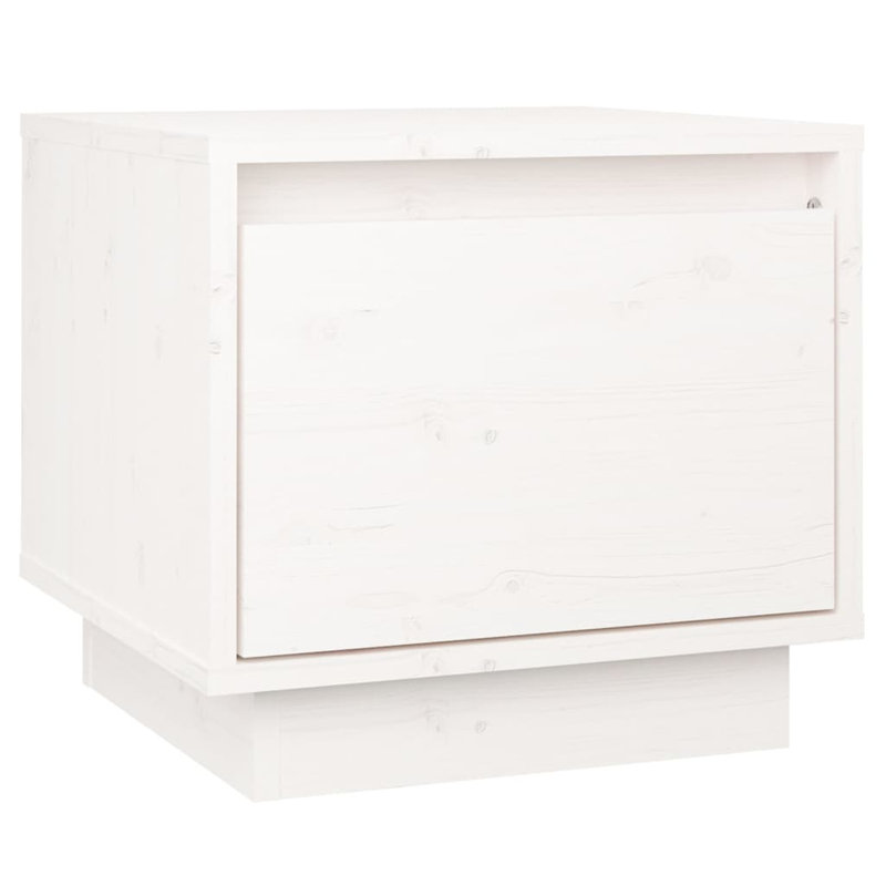 Gauvain 35cm W Bedside Table, White