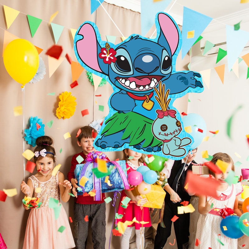 Ensemble de 4 pinata Stitch Pinata - piqûre thématique 14,6 po