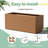 Metal Planters Box– Rectangular Large Brown Planter for Outdoor Plants and Garden Use,Sleek Planter Box with Drainage Holes ,Vegetables and Flowers-438762095-438762094