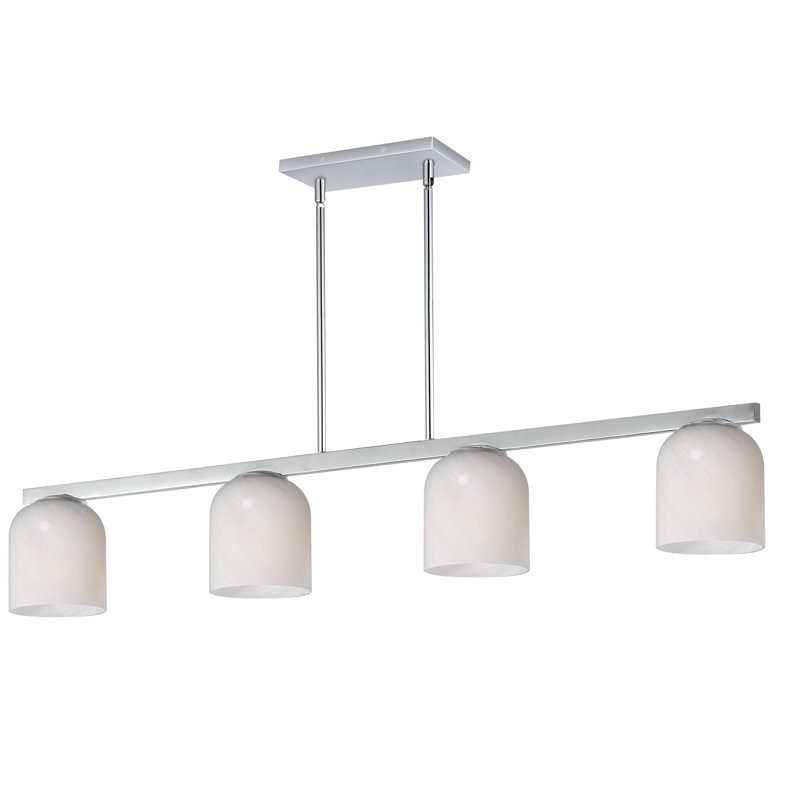 Luminaire suspendu Scoop-Linear, Chrome poli