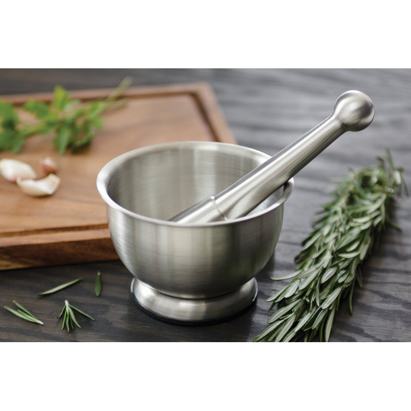 Stainless Steel Mortar And Pestle Set