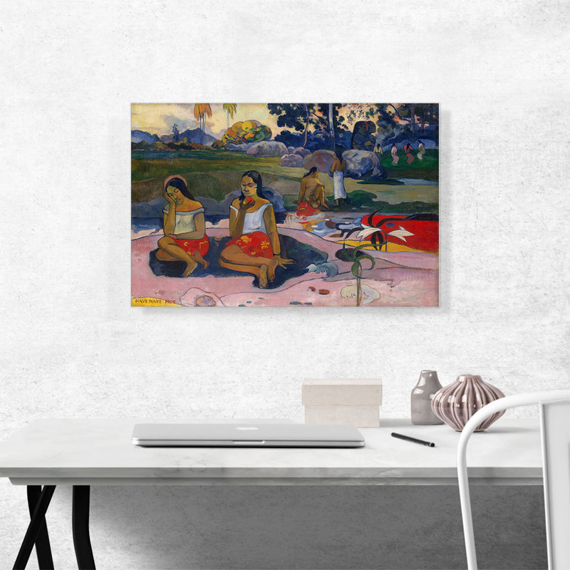 «Sacred Spring - Sweet Dreams 1894» par Paul Gauguin, reproduction d'art sur toile tendue, H 18 po x l 26 po x P 1,5 po