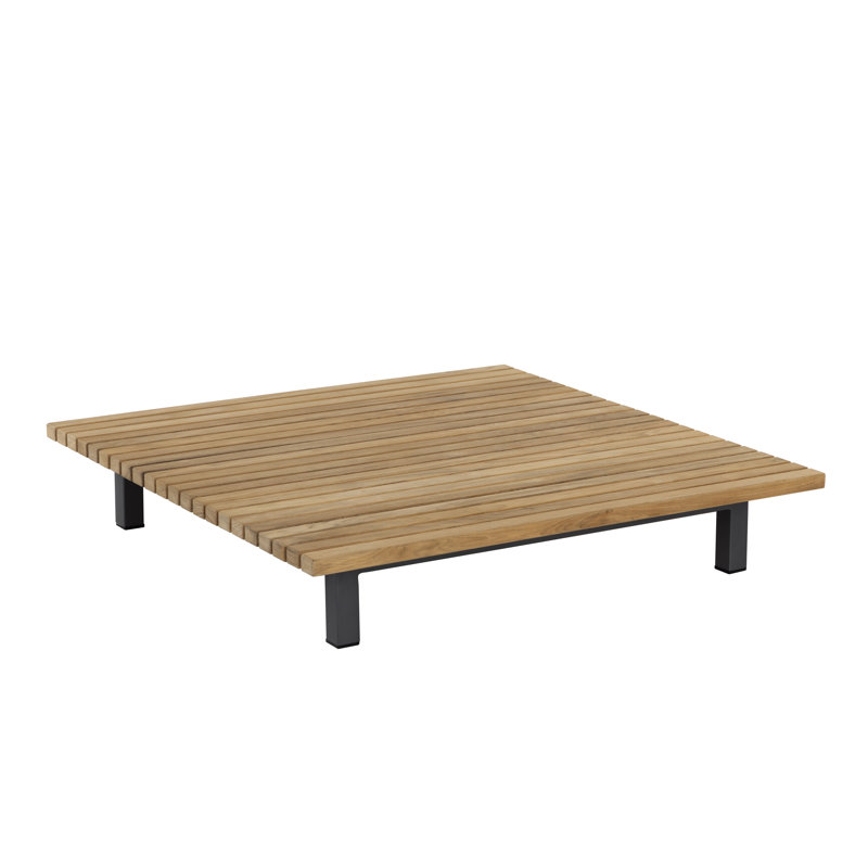 Hellene Square Metal Outdoor Coffee Table , 39.25'' in. W 39.25'' in. D
