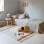 Little Chefs Rectangle Hand Tufted Cotton Area Rug in Natural/Toffee-292616435