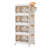 Aarn 4 - Piece Plastic Organizer, Stackable Storage Boxes with Lids Closet Organizer Boxes