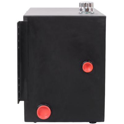 Réservoir d'huile hydraulique de 25 gallons, acier noir de calibre 12, monobloc, avec indicateurs de niveau et de température