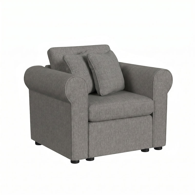 Lockheart Accent Chair Slope Arm, Smoke