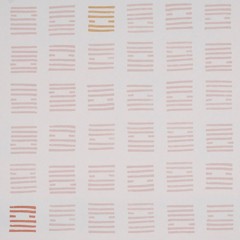 Schumacher x Caroline Z Hurley Tiasquam Wallpaper, Blush