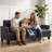 84'' Linen Upholstered 3 Seater Sofa-697895774